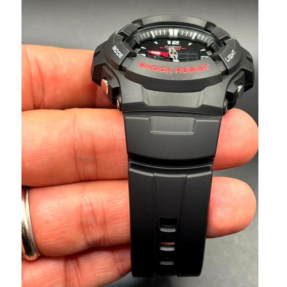 Casio G-Shock G100-1BV Analog Digital Black Red 200M Men\'s Watch New main image 14